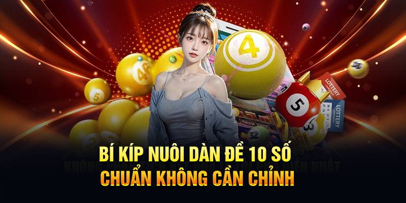 Bí kíp nuôi dàn đề 10 số chuẩn không cần chỉnh